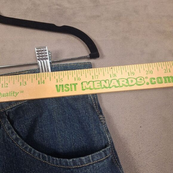 Vintage Bugle Boy Baggy Jeans Mens 34x34 Blue double knee carpenter utility Rare - Picture 7 of 10